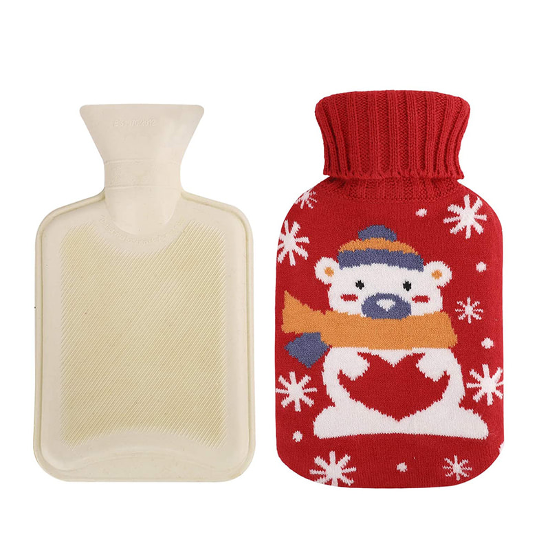 מארז חום גומי עמיד עם כיסוי סרוג לכאבי מחזור