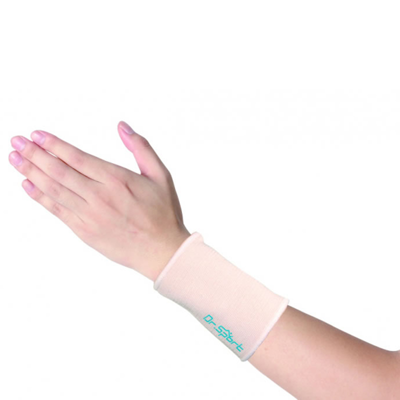 תמיכה אלסטית ספורטיבית בז' קלת משקל נוחה לפרק כף היד 