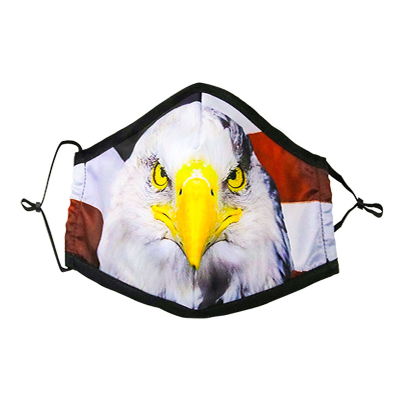 חידוש מתכוונן הדפסה בצבע מלא 3 שכבות מסכת כותנה נגד זיהום 