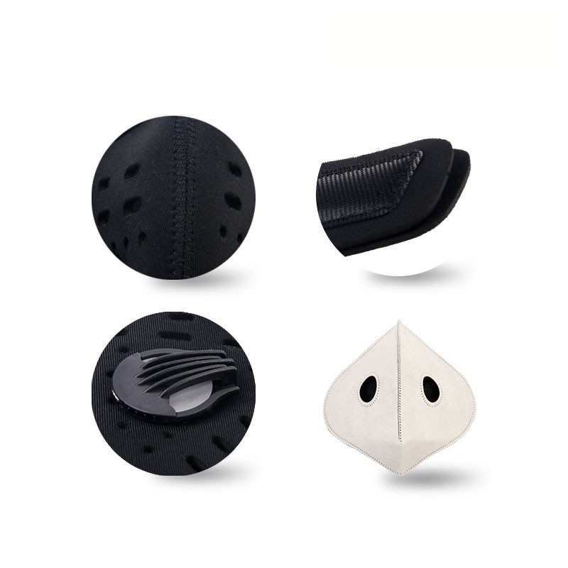 מסכת רכיבה על אופניים נגד זיהום נגד אבק עם מסנן ושסתום 