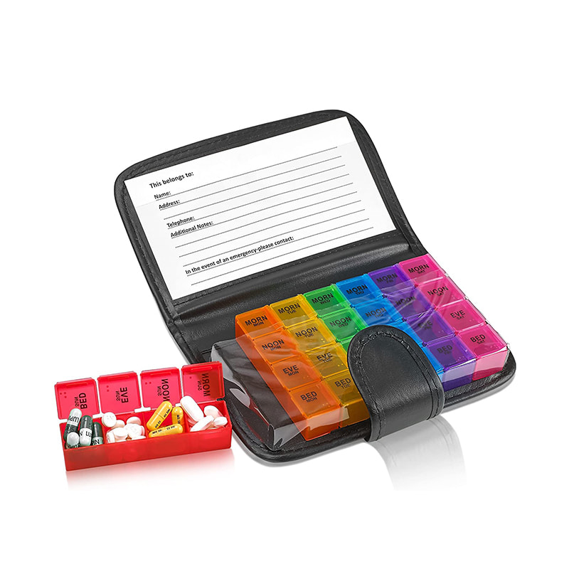 ארנק תרופות מרשם קופסת גלולות לשמן דגים 