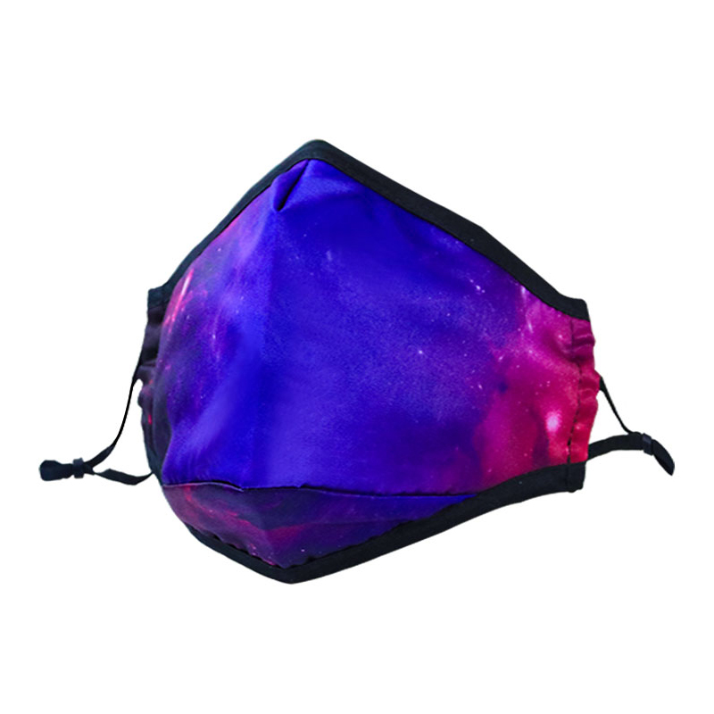 מסכת כותנה מותאמת אישית למבוגרים עם הדפסה בגודל מלא 