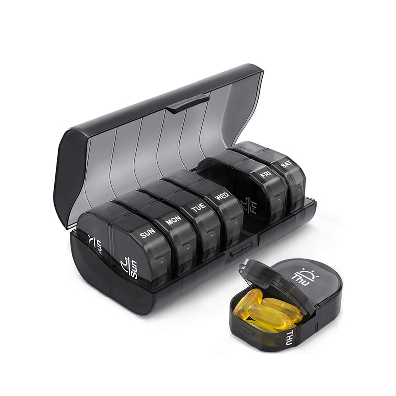 מיני שבועי יומית נשלף מארגן תרופות 